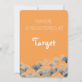 サーファーボーイベビーシャワー招待状 招待状 (裏面)