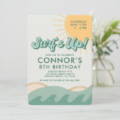 サーファーボーイ誕生日サーフズアップエイジ招待状 招待状 (スタンド正面)