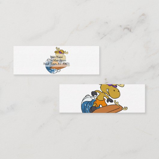 サーファームースオンブルー海波 |戻る色の選択 スキニー名刺 (正面/裏面)