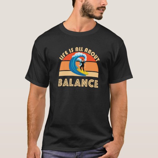 サーファーライフはバランス海波Surfi Tシャツ (正面)