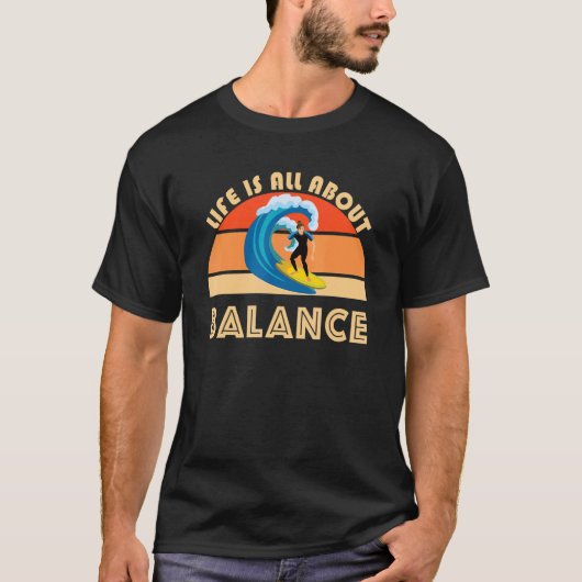 サーファーライフはバランス海波Surfi Tシャツ (正面)