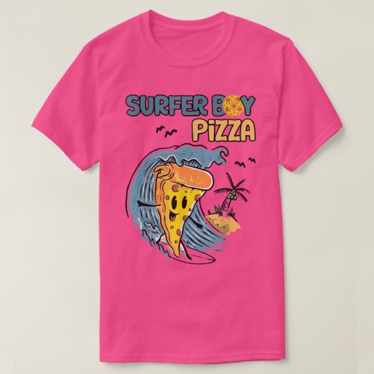 サーファーレトロピザボーイ1635 Tシャツ (デザイン正面)