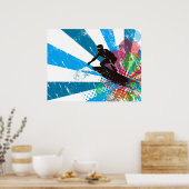 サーファー動揺してパラダイスポスター ポスター (キッチン)