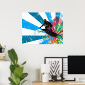 サーファー動揺してパラダイスポスター ポスター (ホームオフィス)