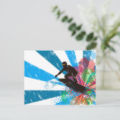 サーファー動揺してパラダイス ポストカード (スタンド正面)