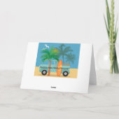 サーファー向けのグリーティングカード カード (裏面)