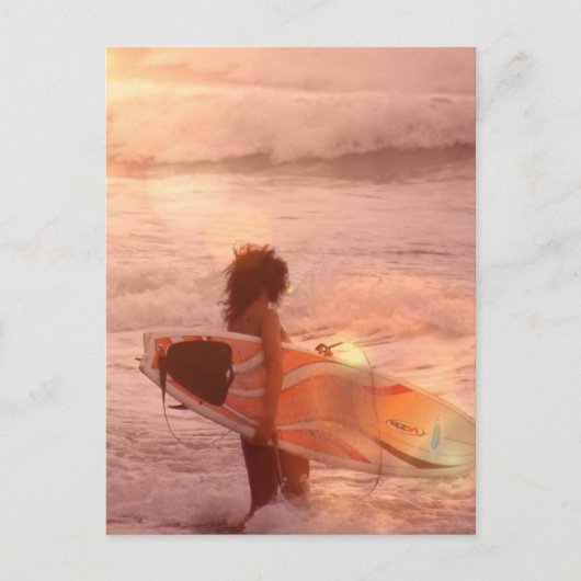 サーファー女子はがき ポストカード (正面)