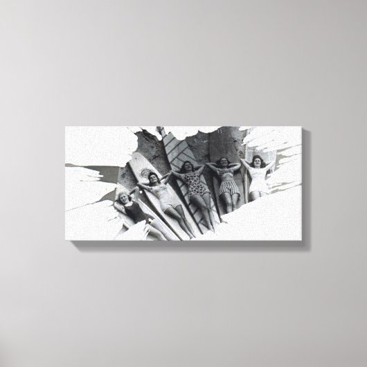 サーファー女子 |キャンバス キャンバスプリント (正面)