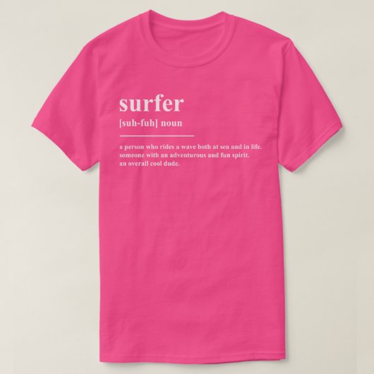 サーファー定義 Tシャツ (デザイン正面)