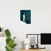 サーファー感動的ガール ポスター (ホームオフィス)