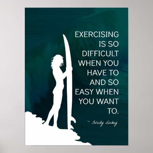 サーファー感動的ガール ポスター (正面)