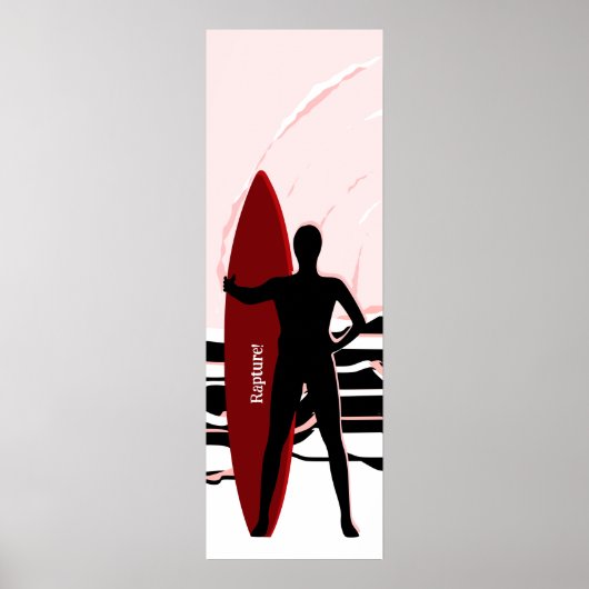 サーファー日の出でサーフを評価 ポスター (正面)