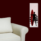 サーファー日の出でサーフを評価 ポスター