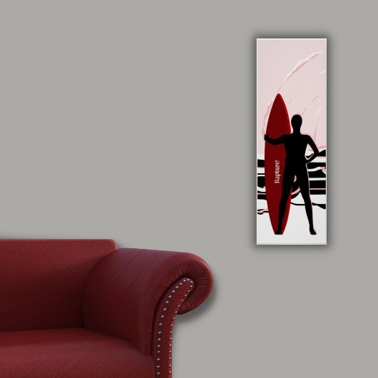 サーファー日の出でサーフを評価 ポスター