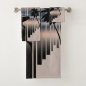 サーファー歩くインビーチアットサンセット |サーフライフ バスタオルセット (インサイチュ)