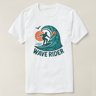 サーファー波ライダー – 海サンセット Tシャツ
