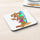 サーファー犬 コースター (左側)