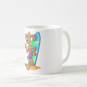サーファー犬 コーヒーマグカップ (正面右)