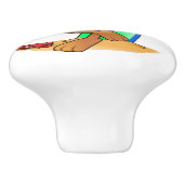 サーファー犬 セラミックノブ (側面)