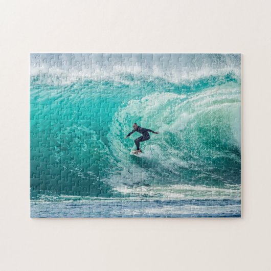サーファー素晴らし付き波形 ジグソーパズル (横)