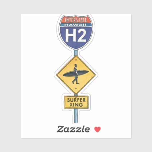 サーファー興ヴィンテージ標識 シール (シート)