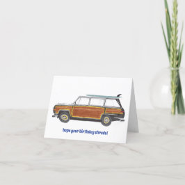 サーファー誕生日カード サンキューカード