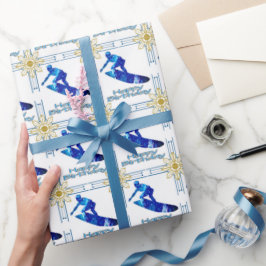 サーファー誕生日ギフトラッピング紙 ラッピングペーパー