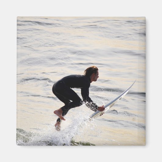 サーファー飛んでいるマグネット マグネット (正面)