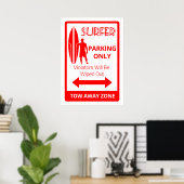 サーファー駐車場のみ ポスター (ホームオフィス)