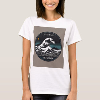 「サーファー鮮やかライドデザインTシャツはっきりしたとディ Tシャツ