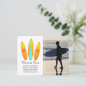 サーファー・アドベンチャー卒業式パーティーポストカード ポストカード (スタンド正面)