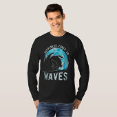 サーファー ウォータースポーツ 海 サーフィン サーフボード Tシャツ (正面フル)