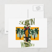 サーファー・オウム ポストカード (正面/裏面)