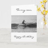 サーファー カード (黄色い花)