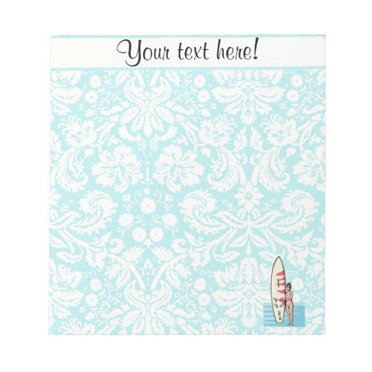 サーファー・ガール ノートパッド (正面)