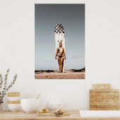 サーファー・ガール~ハワイのポスター ポスター (キッチン)