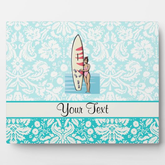 サーファー・ガール フォトプラーク (正面)