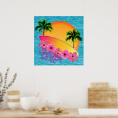 サーファー・ガール ポスター (キッチン)