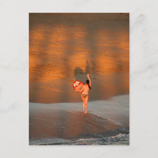 サーファー・ガール・ポストカード ポストカード (正面)