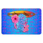 サーファー・ガール マグネット (横)