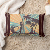 サーファー・ガール ランバークッション (ブランケット)