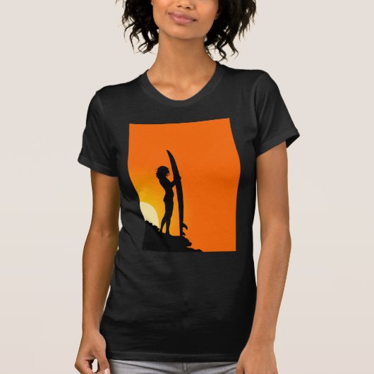 サーファー・ガール Tシャツ (正面)