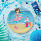 サーファー・キッズ ペーパープレート (パーティー)