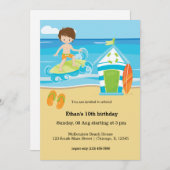 サーファー・キッズ 招待状 (正面/裏面)