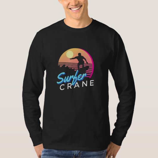 サーファー クレーン ヴィンテージ サマー ビンテージ スタイル 夏 Tシャツ (正面)