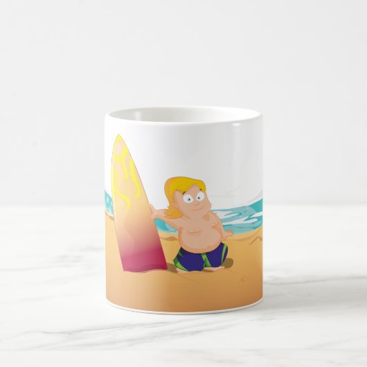 サーファー コーヒーマグカップ (中央)