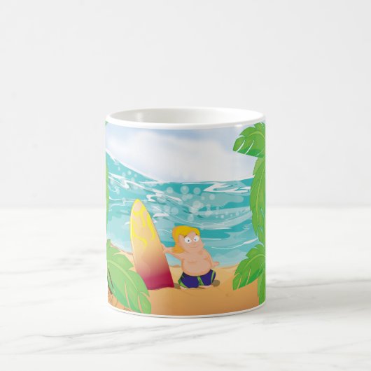 サーファー コーヒーマグカップ (中央)