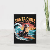 サーファー サーフィン 70年代 80年代 サンタクルーズ カリフォルニア レトロ カード (正面)
