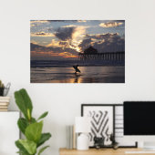 サーファー"サーフシティ ポスター (ホームオフィス)