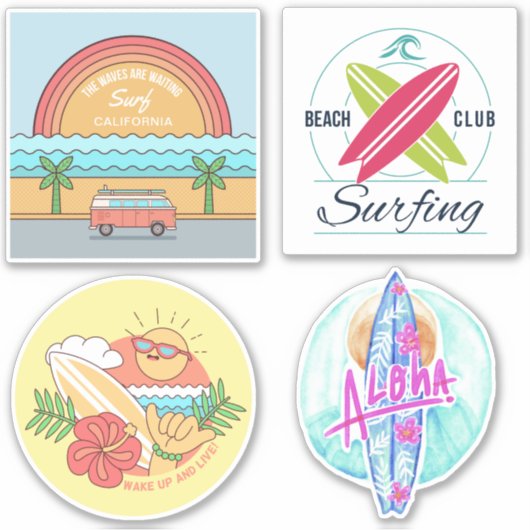 サーファー・ステッカー シール (正面)